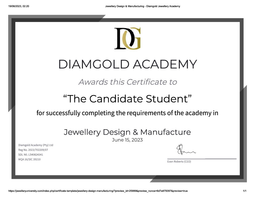 The deals jewellers academy