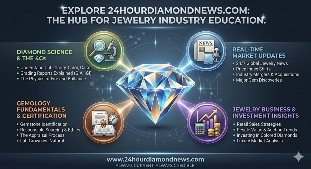 24hourdiamondnews.com needs to sparkle as much as the gems you cover. It should blend the technical precision of a gemologist with the fast-paced energy of a newsroom.