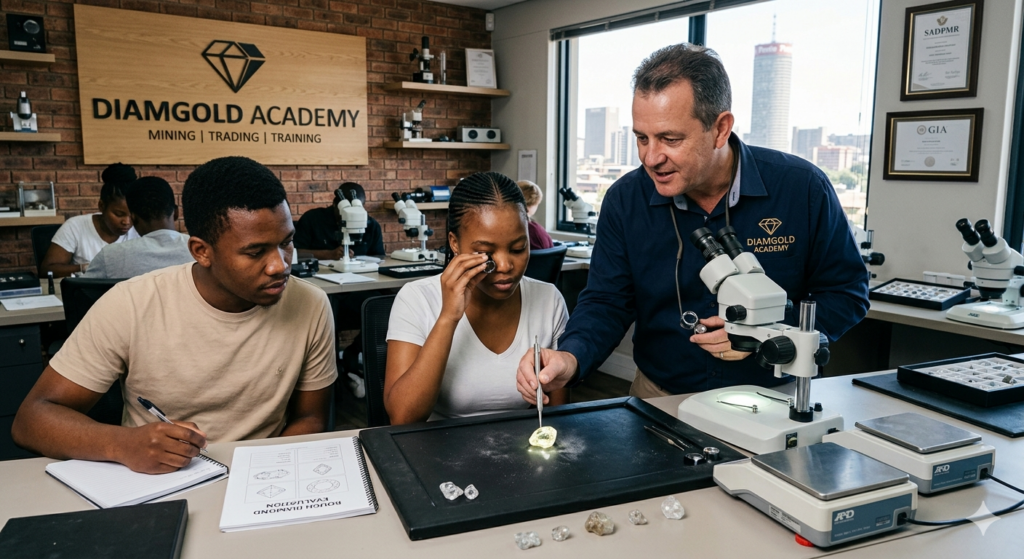 Diamonds are more than just a girl’s best friend—they are one of the most resilient and sophisticated asset classes in the world. But for many, the barrier to entry into the diamond trade feels insurmountable. From navigating the South African Diamond and Precious Metals Regulator (SADPMR) to mastering the technical nuances of rough stone evaluation, the industry can seem like a closed shop.Diamgold Academy is changing that. Established in 2005, the academy has spent over two decades democratizing the gemology world, offering a bridge between raw curiosity and professional mastery. The Diamgold Edge: From Mine to MarketWhat sets Diamgold Academy apart is its focus on Vertical Integration. Most gemology schools stop at grading; Diamgold teaches you how to build a business. Their curriculum is designed for entrepreneurs, small-scale miners, and aspiring jewelers who want a real return on investment. Whether you are looking to secure a Diamond Dealer License (DDL) or want to master the art of goldsmithing, the academy provides a hands-on, practical ecosystem. Comprehensive Course Offerings1. Rough Diamond Evaluation (5 Days)This is the academy’s flagship program. Forget purely theoretical lectures; here, you work with real rough diamonds. The Skillset: Learn color assessment, clarity mapping, yield calculation, and market pricing. The Result: Gain the "Buyer’s Edge"—the ability to evaluate an uncut stone and predict its final value with professional precision. 2. Jewelry Design & Manufacture (5 Days)Go from a concept on paper to a finished masterpiece. This course covers everything from metal fabrication to advanced stone setting in a fully equipped workshop. Ideal for: Aspiring bench jewelers and creative entrepreneurs looking to launch their own brand.3. Mastering Gold (AU) (3 Days)Gold is the king of metals, but trading it requires an understanding of geology, global fluctuations, and hallmarking. The Focus: Valuation, investment strategies, and navigating the complexities of the gold trade. 4. Advanced Diamond Cutting & Polishing (3 Months)For those seeking technical mastery, this intensive course unveils the secrets of diamond transformation—unlocking the brilliance from a raw gem to a dazzling stone. Why Choose Diamgold Academy?Global Expertise, Local Impact: With over 35 years of global experience, their trainers are GIA-trained experts who understand both the international standard and the unique South African market. Bureaucracy Simplified: One of the biggest hurdles in the industry is the paperwork. Diamgold provides expert assistance with Diamond License Applications, ensuring you can trade legally and ethically from day one. Flexible Learning: Recognizing the busy schedules of entrepreneurs, the academy offers a blend of online theory and intensive, hands-on practical workshops across South Africa’s major cities.International Certification: Graduates receive internationally recognized certification, providing the credibility needed to negotiate in high-stakes precious commodity markets.Invest in Your FutureThe diamond industry is evolving, and the "Blue Diamond Collective" approach championed by Diamgold ensures that students are not just learning a trade—they are joining a community of partners. If you are ready to stop watching the market and start participating in it, Diamgold Academy offers the technical blueprint, the mentor support, and the professional credentials to make it happen. Start your journey today.Visit diamgold.co.za to explore their upcoming course dates and take your first step toward becoming a certified diamond and jewelry expert.